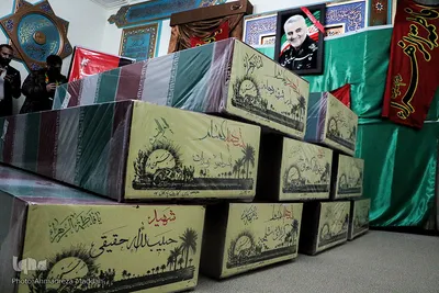 ورود پیکرهای مطهر ۹ تن از شهدای دوران دفاع مقدس به شیراز‎‎