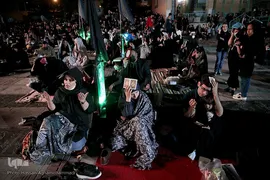 مراسم احیای شب بیست و سوم ماه مبارک رمضان، در بقعه متبرکه امامزاده سید جعفر(ع) و حمیده خاتون (س) باغ‌ فیض