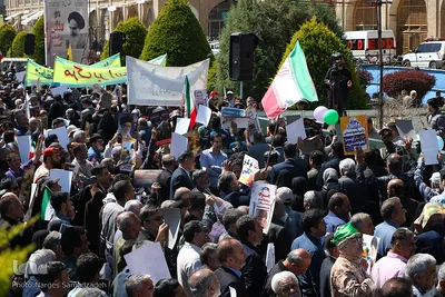 مراسم راهپیمایی روز جهانی قدس در میدان امام (ره) اصفهان