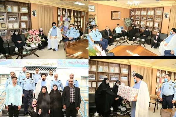 تجلیل از خواهران حدیث و ثنا نظری در ستاد نهاجا