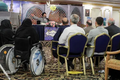 دیدار سربرست حجاج ایرانی با جانبازان