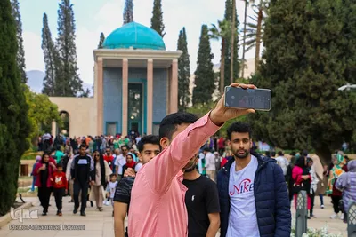 مسافران نوروزی در سعدی
