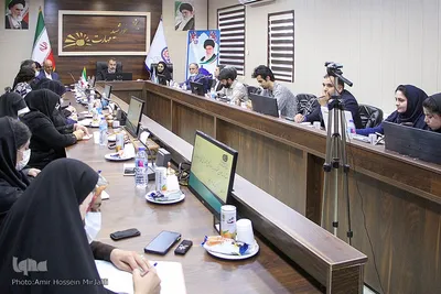نشست خبری آقایی مدیرکل انتقال خون و حق جو مدیرکل فنی و حرفه ای استان یزد‎‎