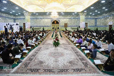 ترتیل‌خوانی نوجوانان در حرم کریمه اهل‌بیت(س)