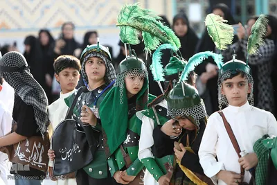 مراسم فدائیان سقا در امامزاده شاه سید علی(ع) قم
