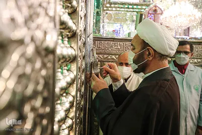 آیین گلاب شویی حرم مطهر شاهچراغ(ع)
