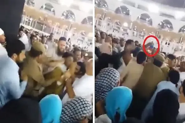 تلاش نافرجام یک عمره‌گذار برای سوزاندن پرده کعبه