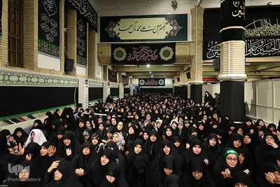 اولین شب مراسم عزاداری حضرت اباعبدالله الحسین(ع) در حسینیه امام خمینی(ره)
