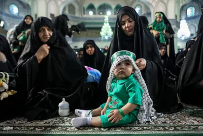 مراسم شیرخوارگان حسینی در حرم عبدالعظیم حسنی