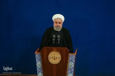 حجت‌الاسلام والمسلمین حسن روحانی، رئیس جمهور اسلامی ایران در مراسم بزرگداشت سالروز تأسیس جهاددانشگاهی