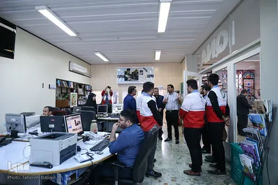 بازدید جوانان هلال احمر از ایکنا
