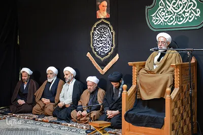 مراسم عزاداری شهادت حضرت فاطمه (س) در بیت امام جمعه تبریز
