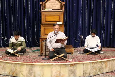 مراسم جزءخوانی قرآن در حسینیه کربلایی‌های یزد‎