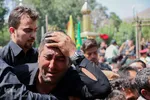 تشییع پیکر شهید علی‌اکبر معصومی‌نژاد در اراک/عکاس:طاها نظیری
