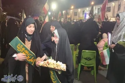 سی و پنجمین حضور مردم بابلسر‌ در میدان شهدا همگام با شهدا