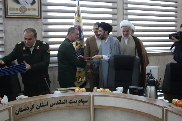 رئیس کل دادگستری کردستان از فرمانده سپاه استان تقدیر کرد