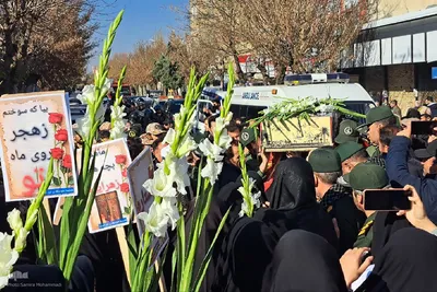 تشییع پیکر مطهر شهید گمنام در میاندوآب