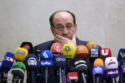 کنفرانس مطبوعاتی نوری المالکی معاون رئیس جمهور عراق