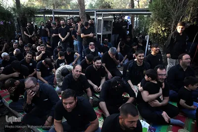 مراسم عزاداری روز هفتم محرم در قطعه 40 (سرداران بی پلاک) بهشت زهرای تهران