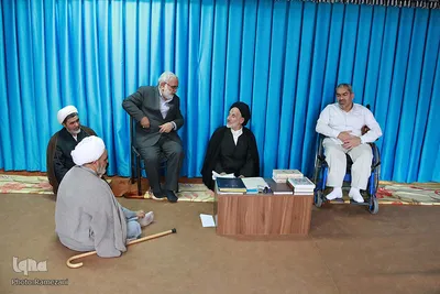 دیدار معاونت آستان قدس با آیت الله عبادی