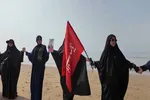 فیلم | زنجیره انسانی تبریزی‌ها در جوار خلیج همیشه فارس