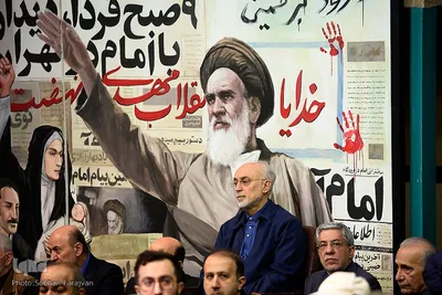 مراسم تشییع پیکر مرحوم حسن غفوری‌فرد در حسینیه جماران