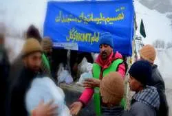 بسیج امام کی دراس کرگل میں امدادی کارروائیاں
