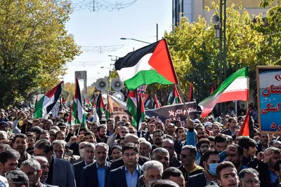 راهپیمایی مردمی حمایت از کودکان و زنان مظلوم غزه در چهارمحال و بختیاری