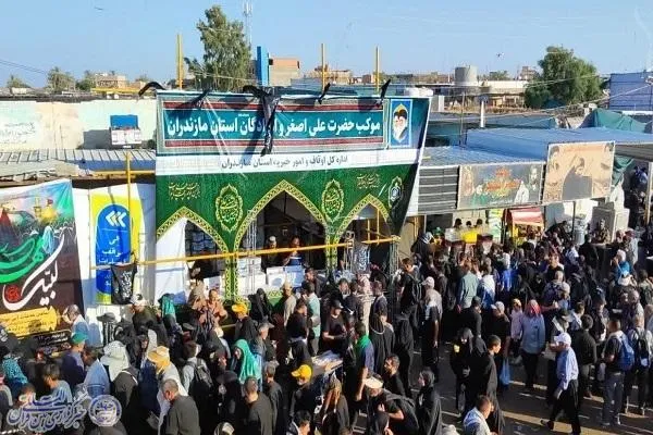 فعالیت موکب حضرت علی اصغر و امام‌زادگان(ع) استان مازندران در سامرا