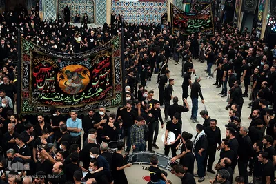 مراسم عزاداری تاسوعای حسینی در امامزاده هارونیه اصفهان
