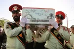 تشعیع پیکر دو شهید گمنام در بیرجند
