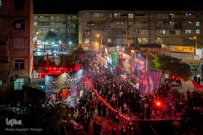 برپایی آیین سوگواری شب هشتم محرم در شهرک عرب‌ها
