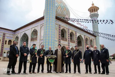 آیین تعویض پرچم آستان مقدس حضرت سید علاءالدین حسین(علیه السلام)‎‎