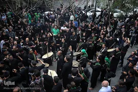مراسم عزاداری تاسوعای حسینی در بازار تهران