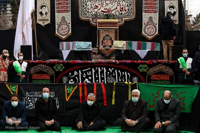تشییع پیکر شهدای گمنام در دانشگاه آزاد تهران شمال