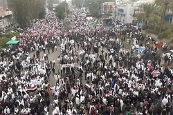 Dimulainya Demo Warga Irak dengan Mengenakan Kafan dalam Menentang Kehadiran Pasukan Amerika