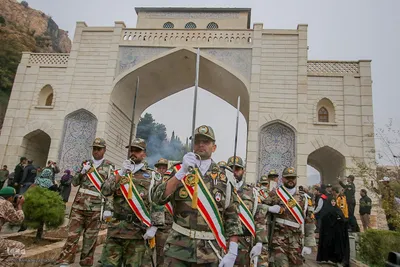 مراسم استقبال از ۱۲ شهید گمنام دوران دفاع مقدس در شیراز