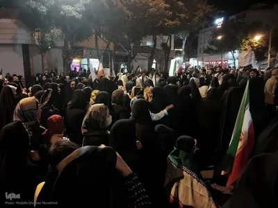 تجمع شبانه حمایت از مدافعان وطن و جشن مهر ماندگار ویژه ازدواج زوجین جانفدا در اهر
