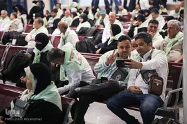 اعزام نخستین زوار حج تمتع خراسانی از فرودگاه بین‌المللی مشهد