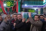 وداع اهالی مسجد الزهراء(س) شیراز با طلبه شهید امنیت