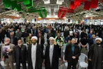 مراسم چهلم شهدای حوادث دی‌ماه در گلستان شهدای اصفهان
