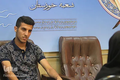 حضور ميلاد پاك‌پرور فوتباليست قرآني در ايكناي خوزستان 