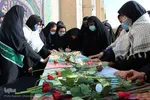 وداع با شهید گمنام در مدرسه دخترانه امام حسین(ع)