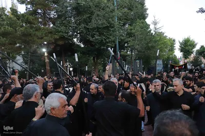 عژاداری تاسوعای حسینی با حضور رئیس جمهور در تبریز