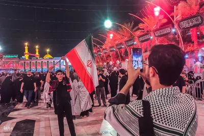 بین الحرمین در انتظار پیکر مطهر رهبر شهید