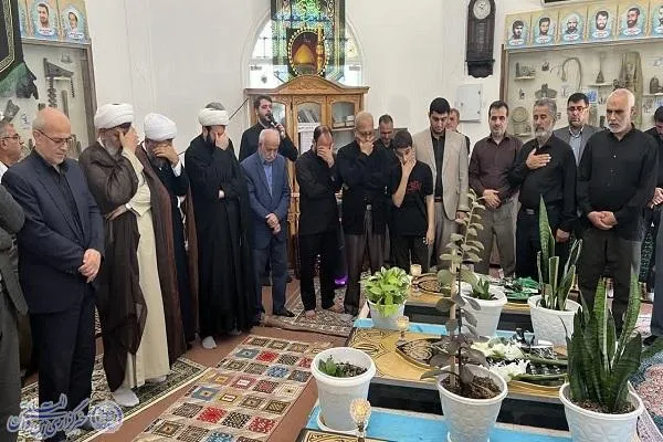 عزاداری مردم بابلسر در سالروز شهادت امام حسن عسکری(ع) و گل افشانی مزار سه شهید گمنام علقمه