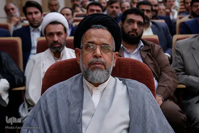 حجت الاسلام والمسلمین سیدمحمود علوی، وزیر اطلاعات در مراسم بزرگداشت شهدای شهریورماه