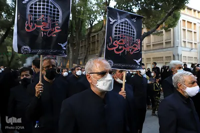 کاروان عزاداری و جاماندگان  پیاده روی شهادت امام رضا