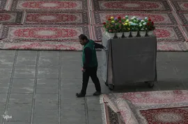 سفره افطاری حرم حضرت معصومه در شب میلاد امام حسن مجتبی(ع)