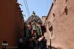 آیین سنتی «نخل‌گردانی» در روستای ابیانه نطنز